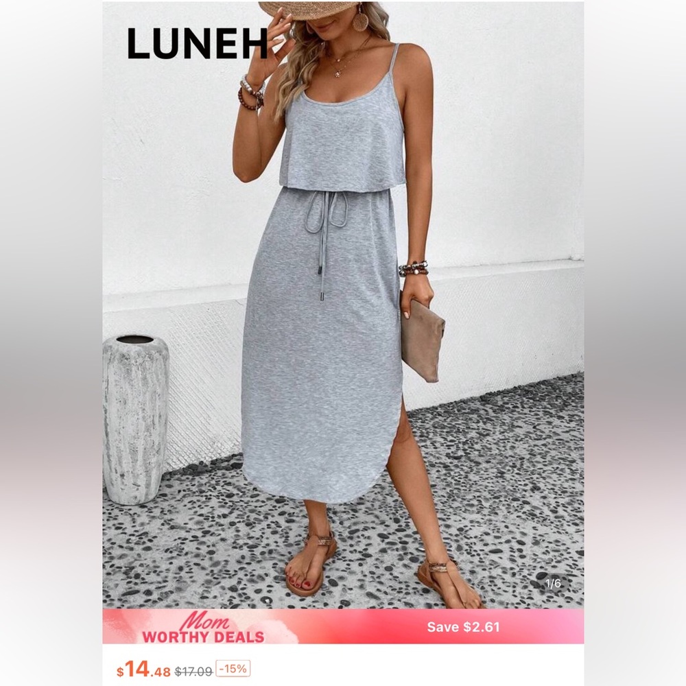 Gray Women's Midi Skirt
